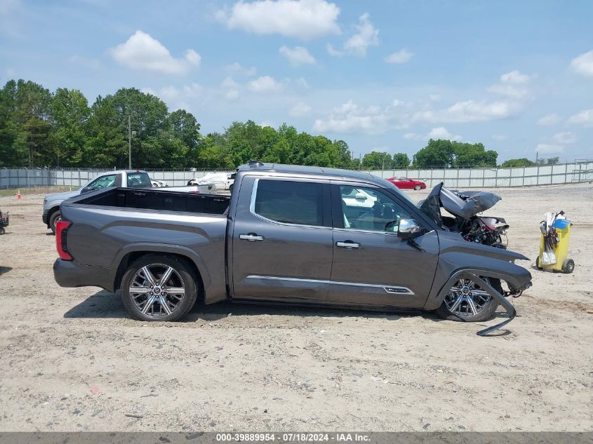 2022 Toyota Tundra Hybrid Capstone VIN: 5TFVC5DB0NX005686 Lot: 39889954