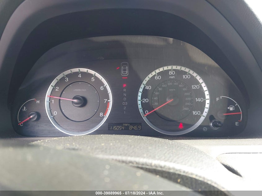 2009 Honda Accord Ex VIN: 1HGCP26789A052672 Lot: 39889965