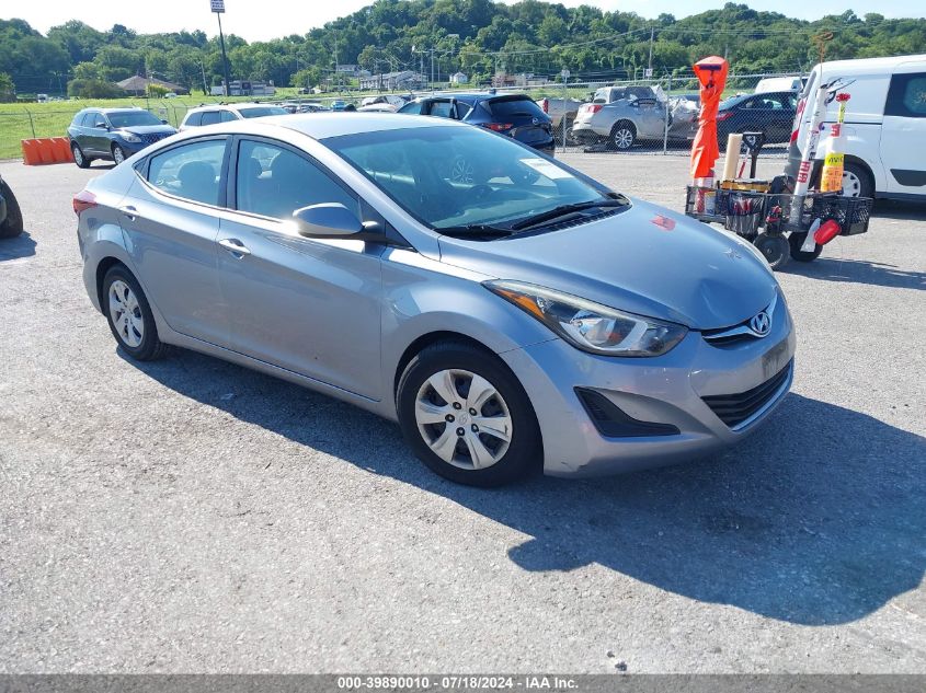 5NPDH4AEXGH784552 2016 HYUNDAI ELANTRA - Image 1