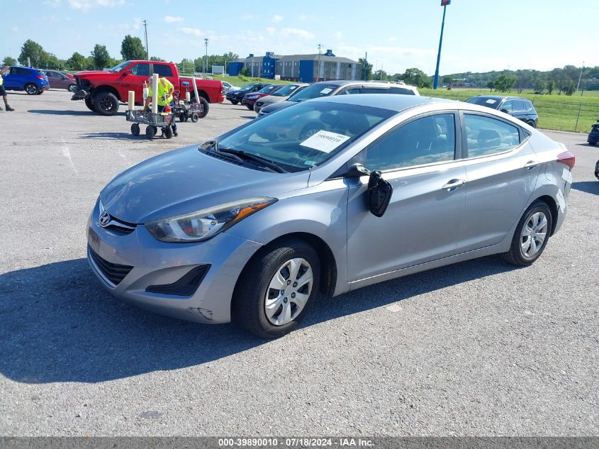 5NPDH4AEXGH784552 2016 HYUNDAI ELANTRA - Image 2