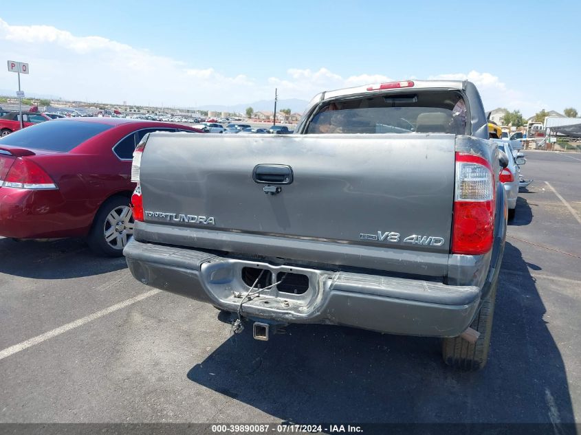 2006 Toyota Tundra Double Cab Limited VIN: 5TBDT48136S516879 Lot: 39890087