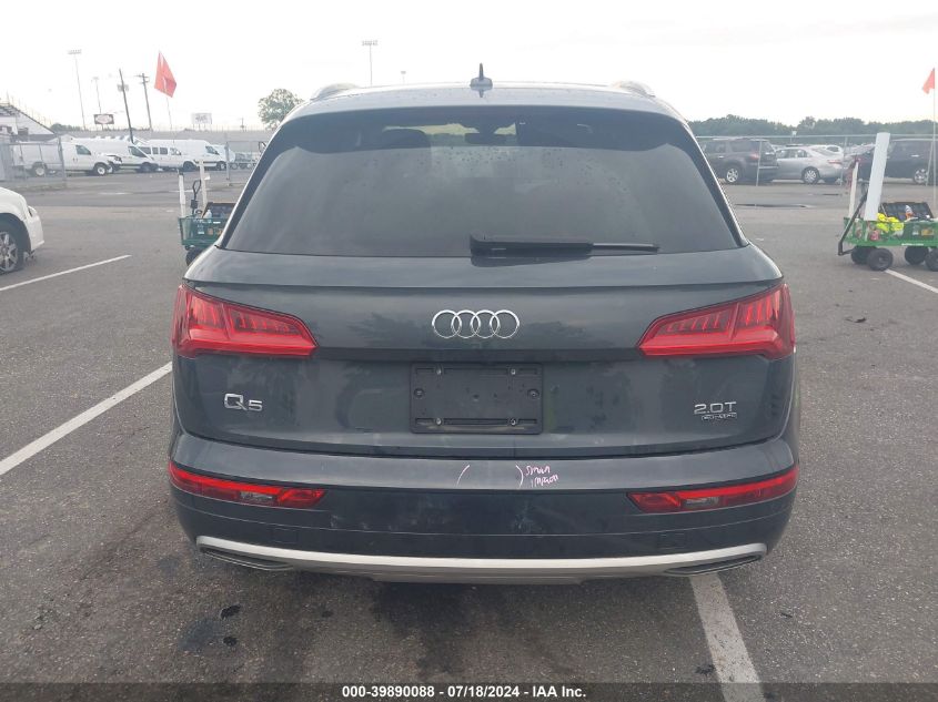 2018 Audi Q5 Premium VIN: WA1ANAFYXJ2135303 Lot: 39890088