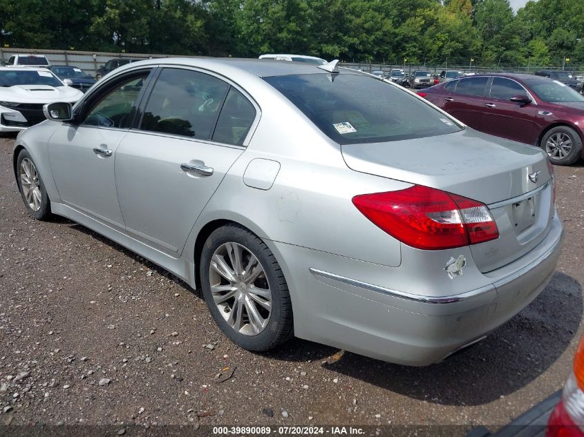 2012 Hyundai Genesis 3.8 VIN: KMHGC4DDXCU173205 Lot: 39890089