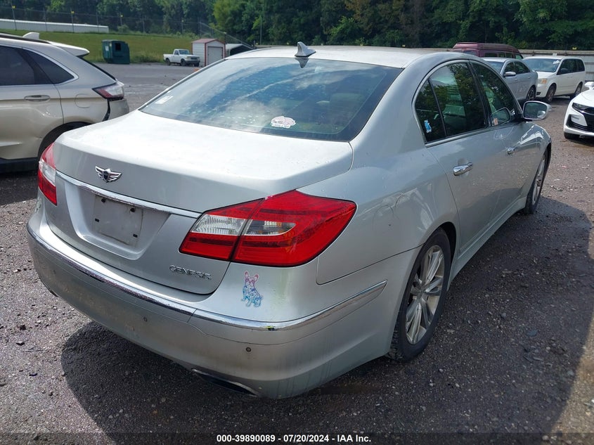 2012 Hyundai Genesis 3.8 VIN: KMHGC4DDXCU173205 Lot: 39890089
