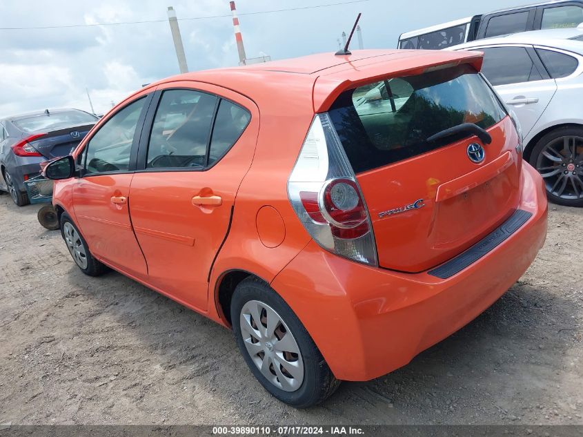 2014 Toyota Prius C One VIN: JTDKDTB38E1063466 Lot: 39890110