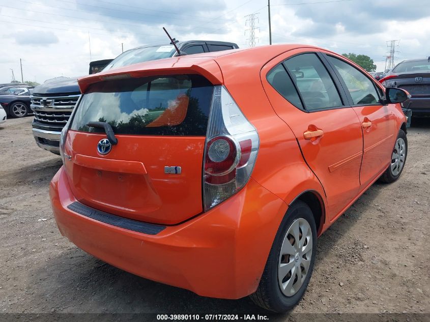 2014 Toyota Prius C One VIN: JTDKDTB38E1063466 Lot: 39890110