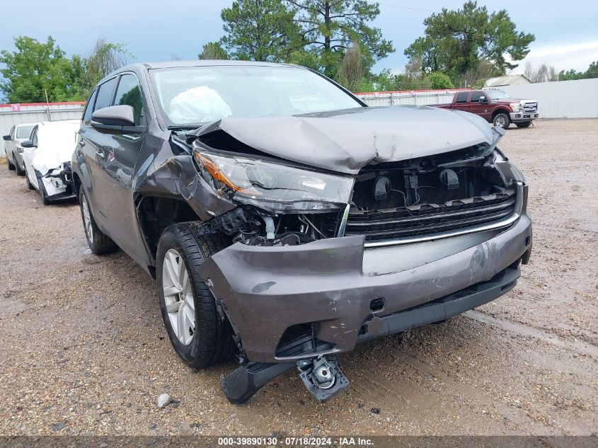 2015 TOYOTA HIGHLANDER LE - 5TDZARFH7FS013856