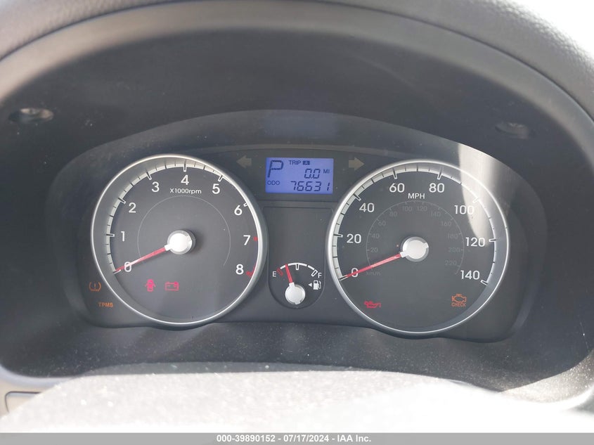 2011 Hyundai Accent Gls VIN: KMHCN4AC2BU620497 Lot: 39890152