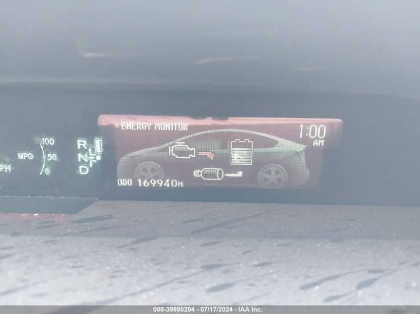 2012 Toyota Prius VIN: JTDKN3DU8C5447014 Lot: 39890204