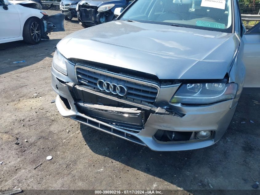 2011 Audi A4 2.0T Premium VIN: WAUBFAFL4BN048473 Lot: 39890216