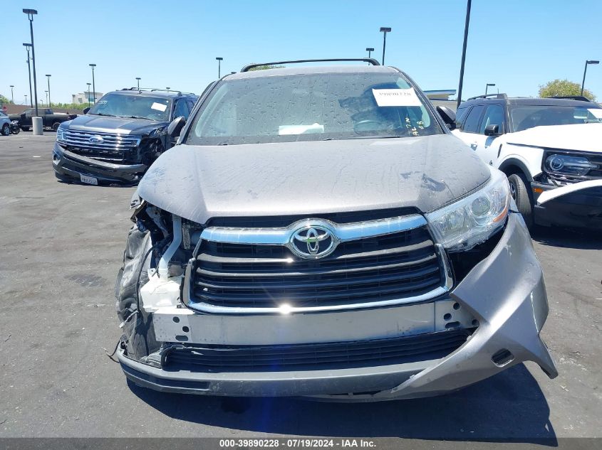 2015 Toyota Highlander Le VIN: 5TDZARFH7FS016272 Lot: 39890228