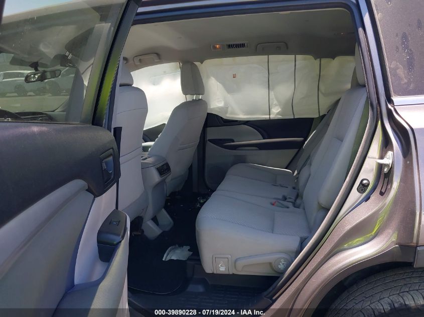 2015 Toyota Highlander Le VIN: 5TDZARFH7FS016272 Lot: 39890228