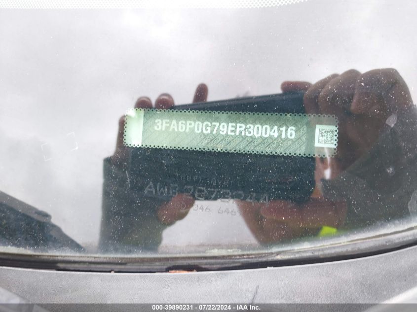 2014 Ford Fusion S VIN: 3FA6P0G79ER300416 Lot: 39890231