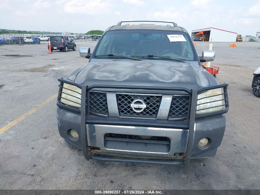 2006 Nissan Armada Se VIN: 5N1AA08B66N729201 Lot: 39890257