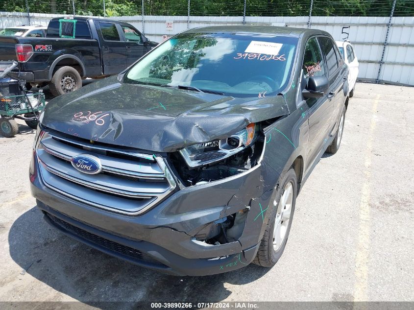 2015 Ford Edge Se VIN: 2FMTK4G89FBB52758 Lot: 39890266