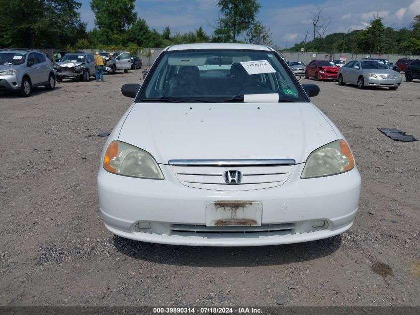 2003 Honda Civic Lx VIN: 2HGES16513H624528 Lot: 39890314