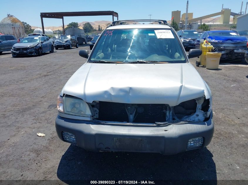 2001 Subaru Forester L VIN: JF1SF63521H727425 Lot: 39890323