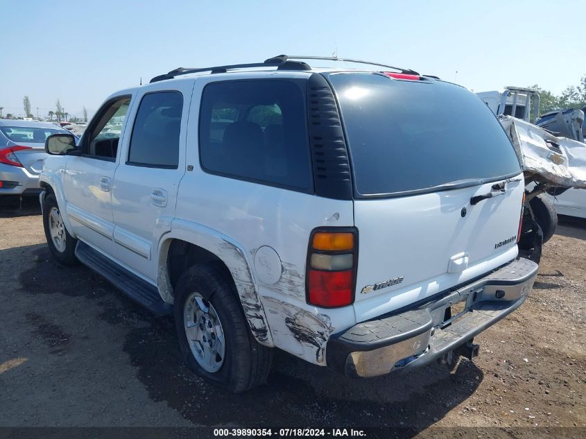 2004 Chevrolet Tahoe Lt VIN: 1GNEK13T44J162300 Lot: 39890354