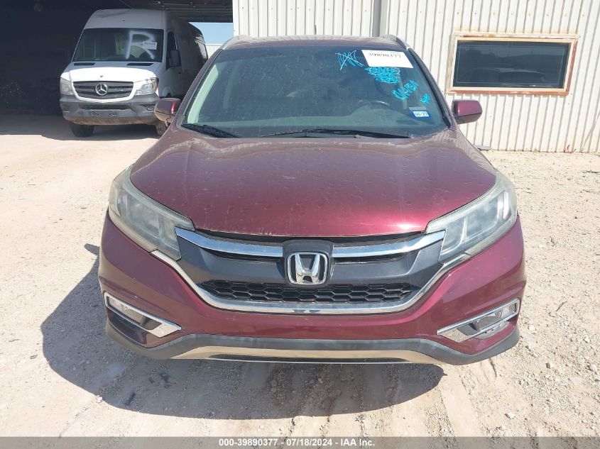 2016 Honda Cr-V Ex-L VIN: 2HKRM3H72GH537304 Lot: 39890377