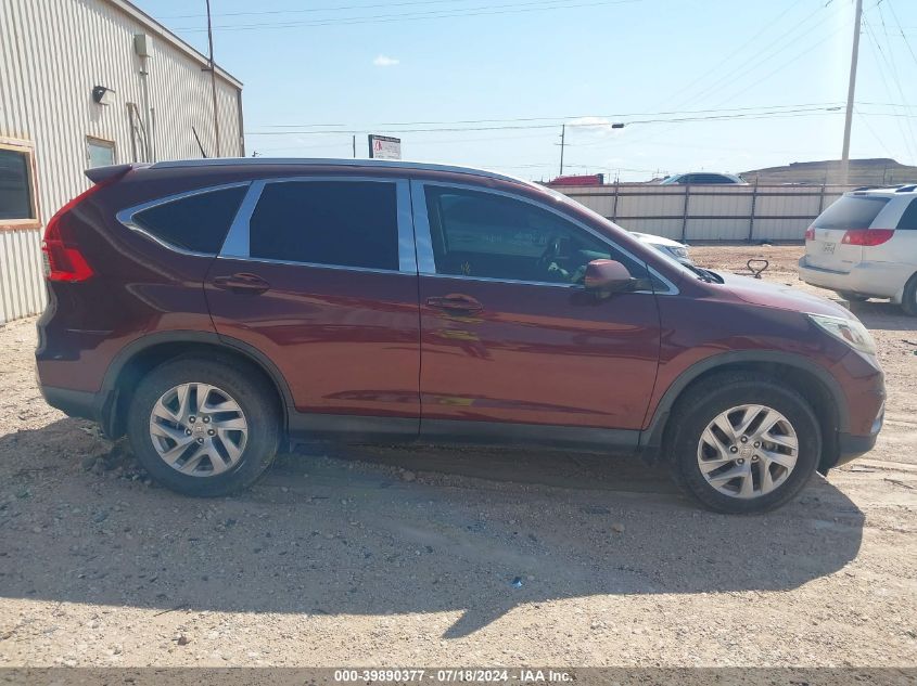 2016 Honda Cr-V Ex-L VIN: 2HKRM3H72GH537304 Lot: 39890377