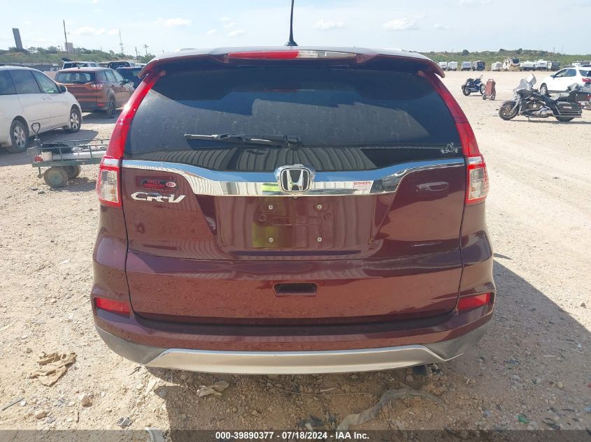 2016 Honda Cr-V Ex-L VIN: 2HKRM3H72GH537304 Lot: 39890377