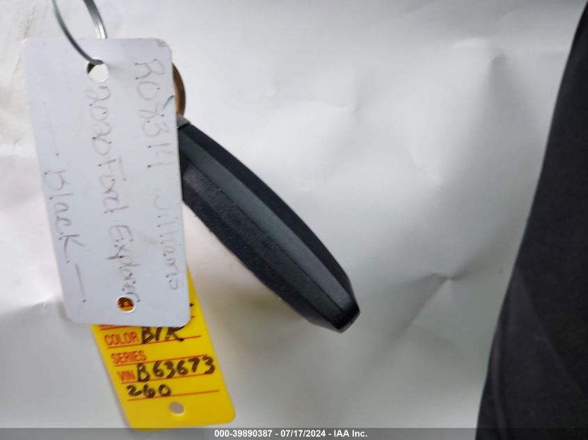 2020 Ford Explorer Xlt VIN: 1FMSK7DH4LGB63673 Lot: 39890387