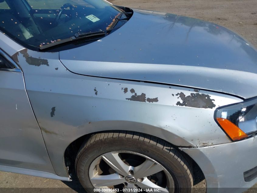 2012 Volkswagen Passat 2.5L Se VIN: 1VWBP7A32CC051652 Lot: 39890453