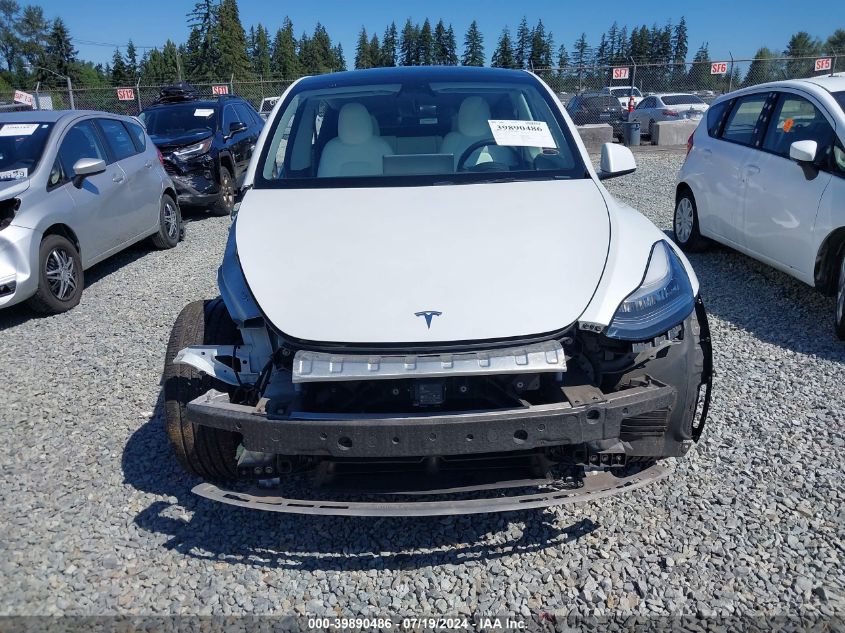 2020 Tesla Model Y Long Range Dual Motor All-Wheel Drive VIN: 5YJYGDEEXLF056611 Lot: 39890486