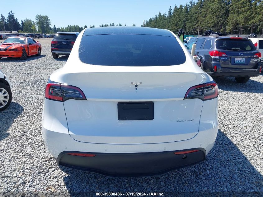 2020 Tesla Model Y Long Range Dual Motor All-Wheel Drive VIN: 5YJYGDEEXLF056611 Lot: 39890486