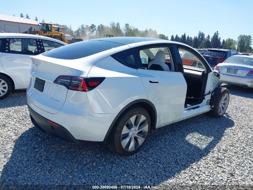 2020 Tesla Model Y Long Range Dual Motor All-Wheel Drive VIN: 5YJYGDEEXLF056611 Lot: 39890486