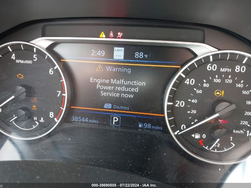 VIN 1N4BL4FV7KC105331 2019 NISSAN ALTIMA 2.5 PLATINUM