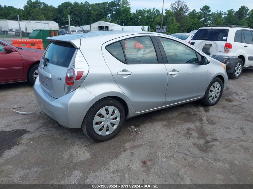 2012 Toyota Prius C One VIN: JTDKDTB34C1516141 Lot: 39890524