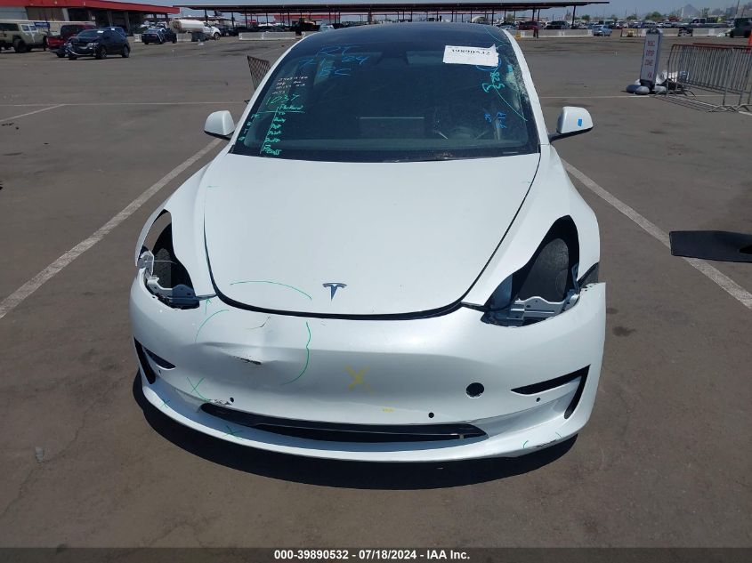 2022 Tesla Model 3 Long Range Dual Motor All-Wheel Drive VIN: 5YJ3E1EB6NF212053 Lot: 39890532