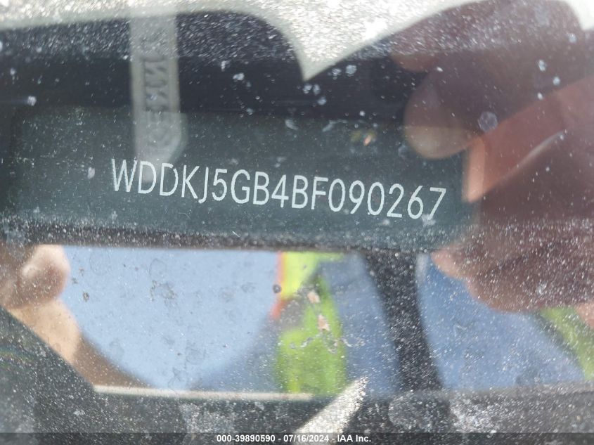 2011 Mercedes-Benz E 350 VIN: WDDKJ5GB4BF090267 Lot: 39890590