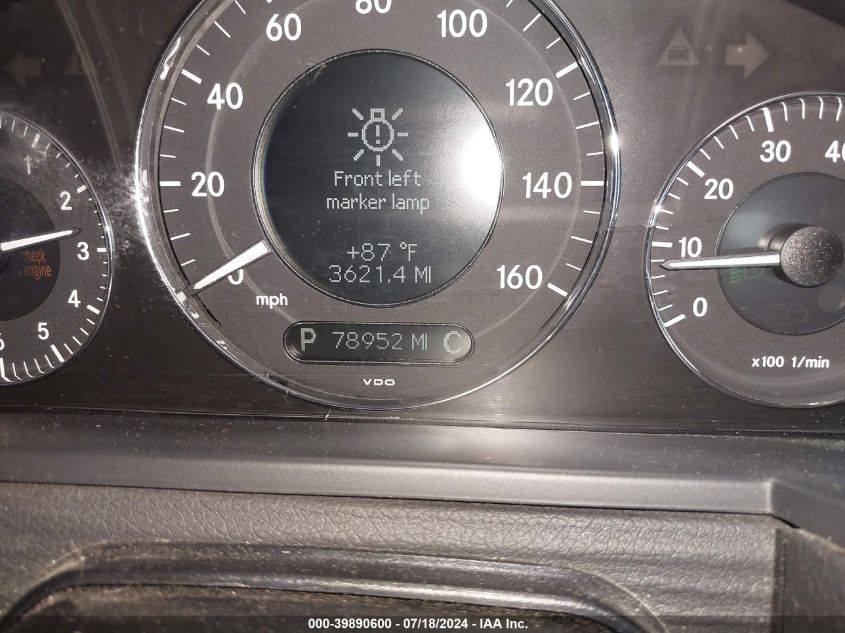 2007 Mercedes-Benz E 350 4Matic VIN: WDBUF87X87X223310 Lot: 39890600