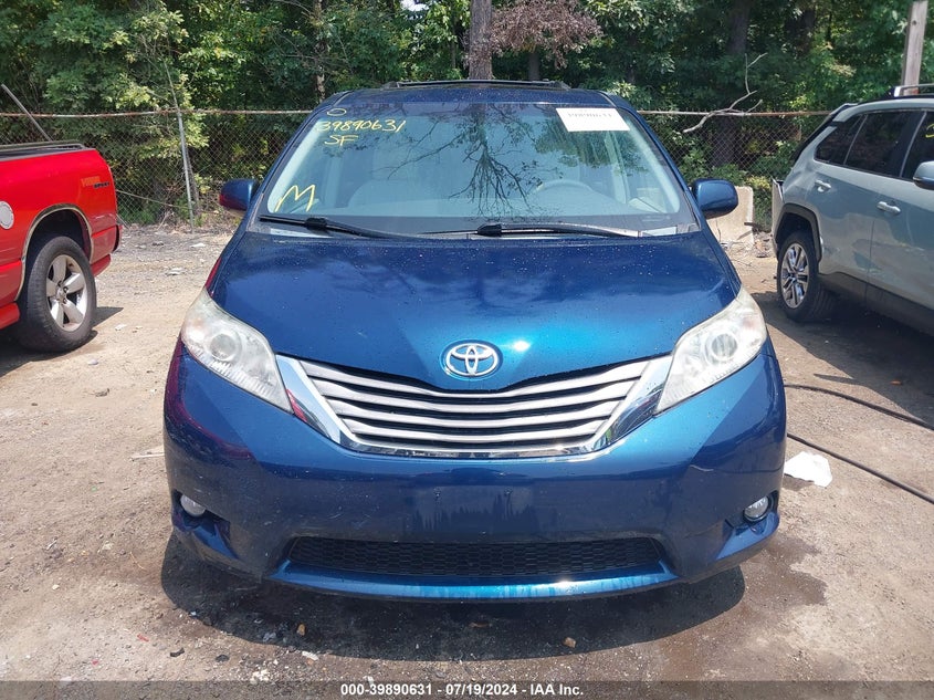 2012 Toyota Sienna Xle V6 8 Passenger VIN: 5TDYK3DC9CS184228 Lot: 39890631