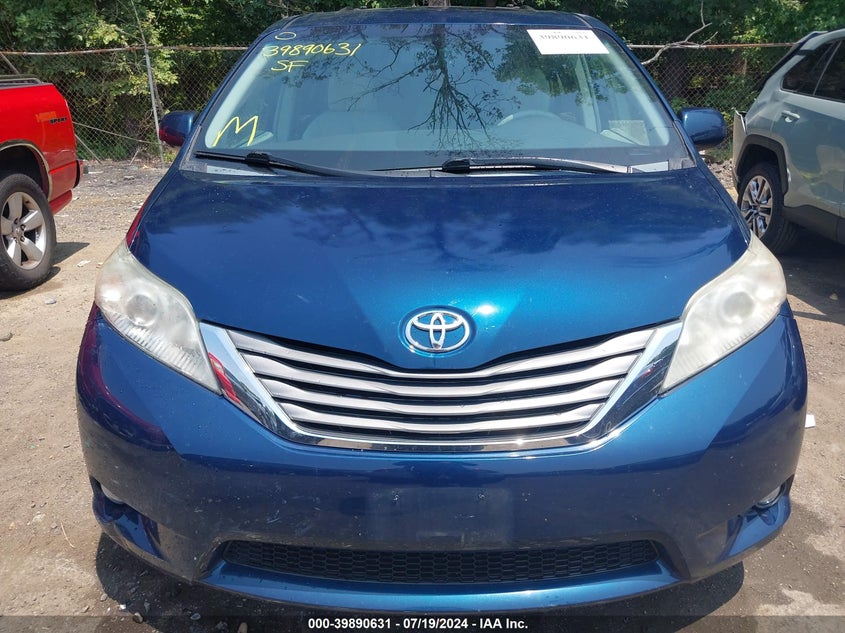 2012 Toyota Sienna Xle V6 8 Passenger VIN: 5TDYK3DC9CS184228 Lot: 39890631