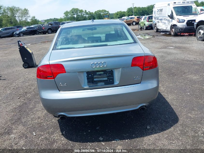 WAUDH78E38A050123 2008 Audi A4 3.2