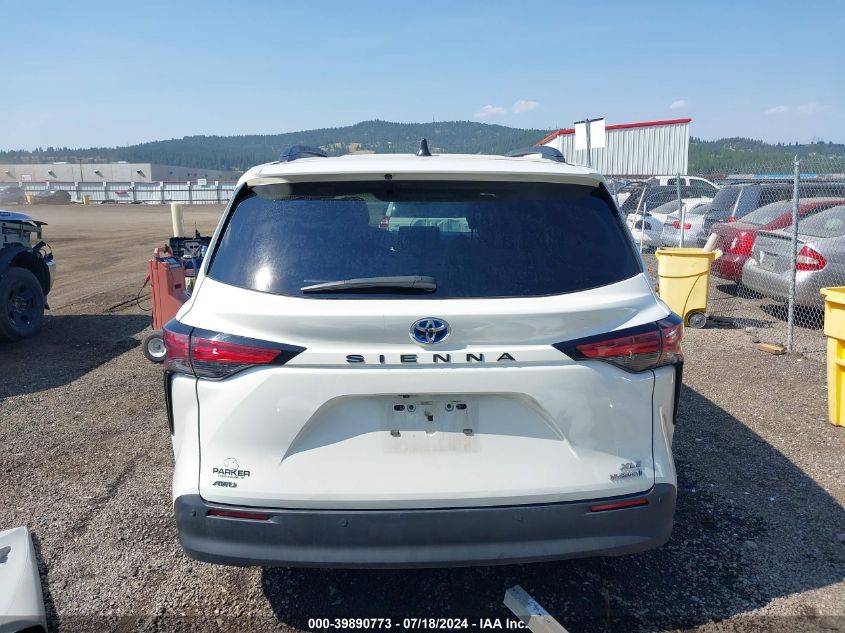 2021 Toyota Sienna Xle VIN: 5TDJSKFC6MS032224 Lot: 39890773