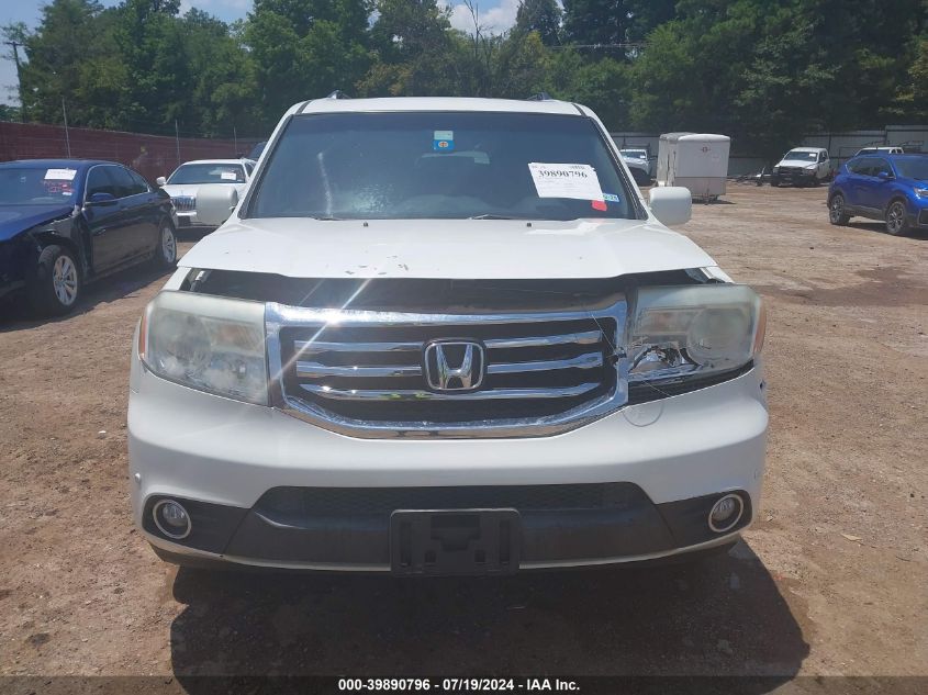2012 Honda Pilot Touring VIN: 5FNYF3H98CB017981 Lot: 39890796