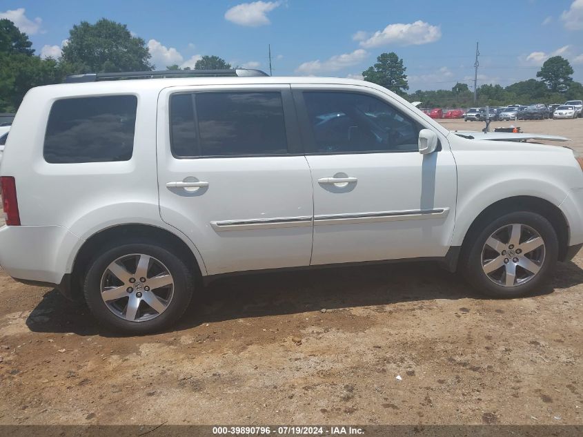 2012 Honda Pilot Touring VIN: 5FNYF3H98CB017981 Lot: 39890796