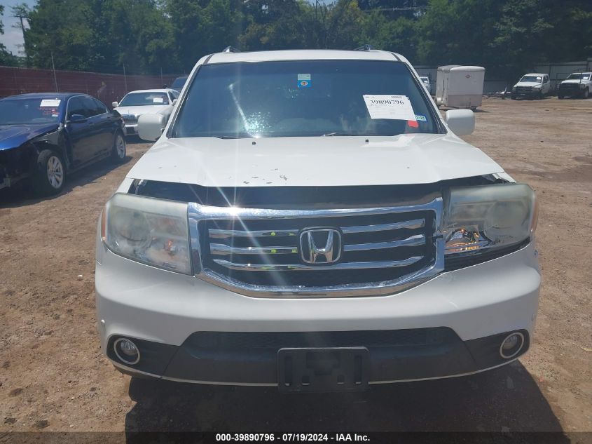 2012 Honda Pilot Touring VIN: 5FNYF3H98CB017981 Lot: 39890796