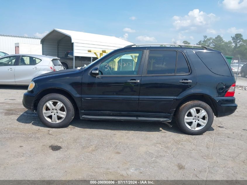 2005 Mercedes-Benz Ml 350 4Matic VIN: 4JGAB57E05A556786 Lot: 39890806