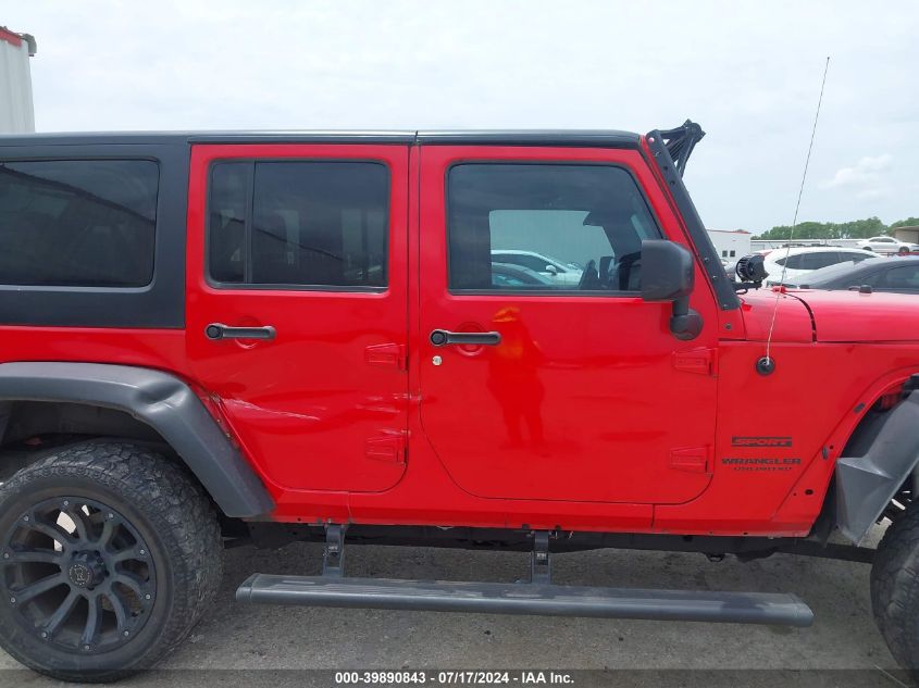 2016 Jeep Wrangler Unlimited Sport VIN: 1C4BJWDG5GL295069 Lot: 39890843