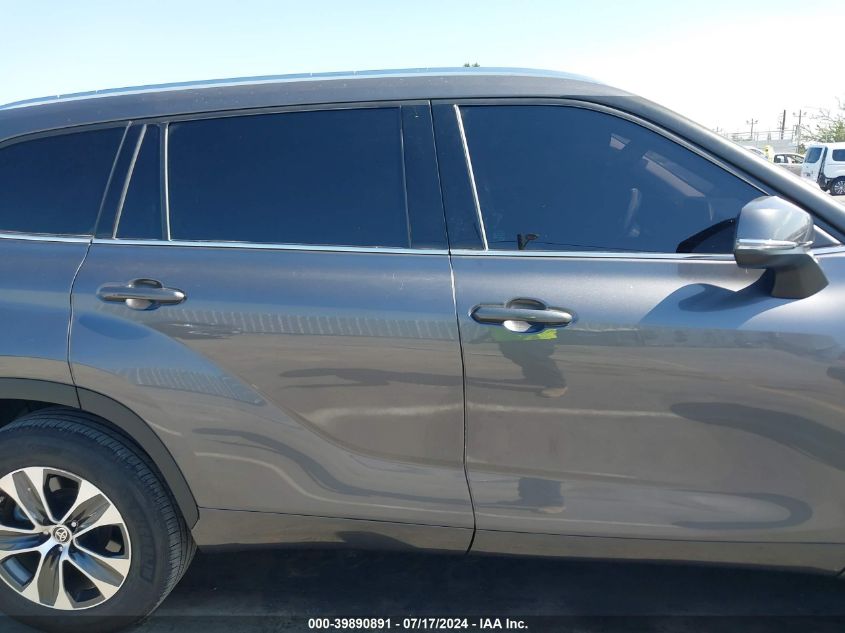 2021 Toyota Highlander Xle VIN: 5TDGZRAH3MS068180 Lot: 39890891