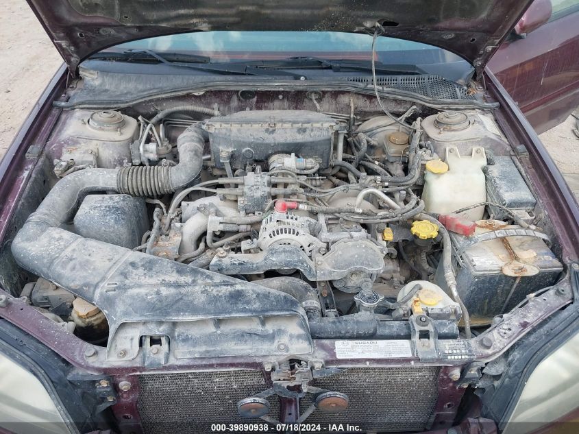 2001 Subaru Legacy Gt Limited/Gt Ltd VIN: 4S3BE656317206223 Lot: 39890938