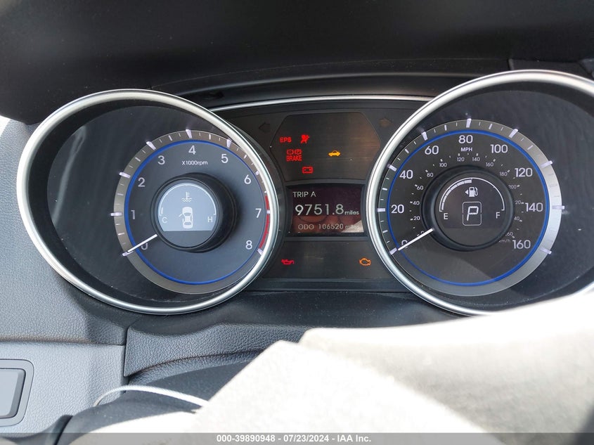 2011 Hyundai Sonata Gls VIN: 5NPEB4AC1BH182829 Lot: 39890948