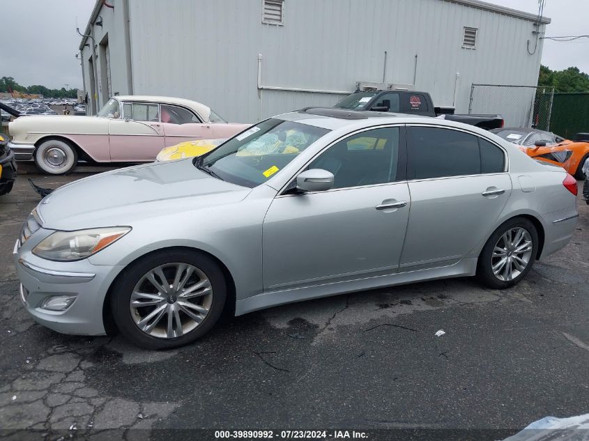 2012 Hyundai Genesis 3.8 VIN: KMHGC4DD7CU176157 Lot: 39890992