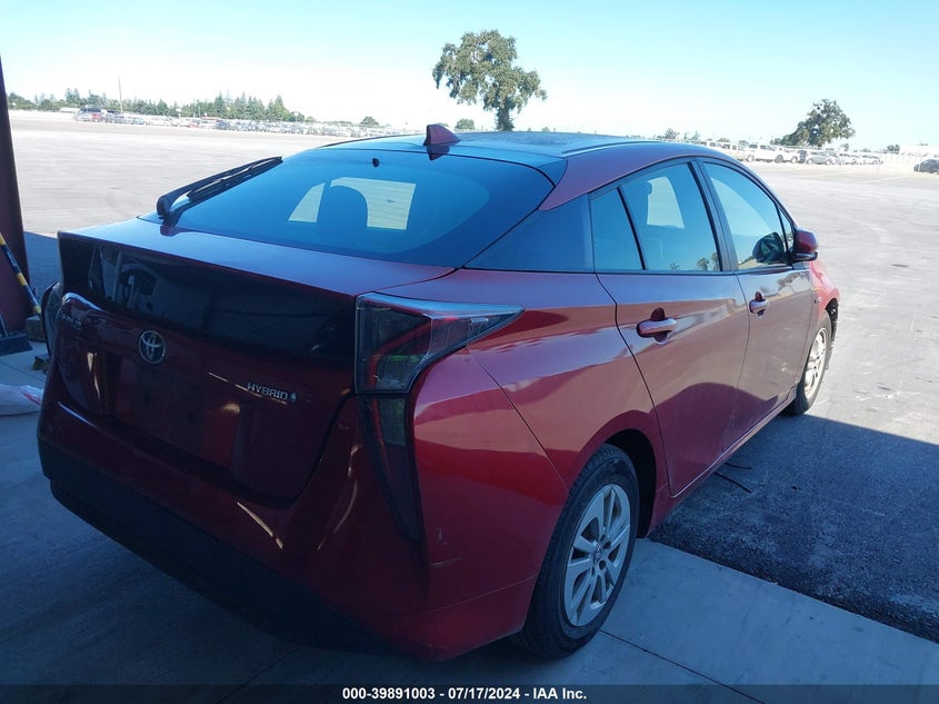 2016 TOYOTA PRIUS - JTDKBRFU4G3527825