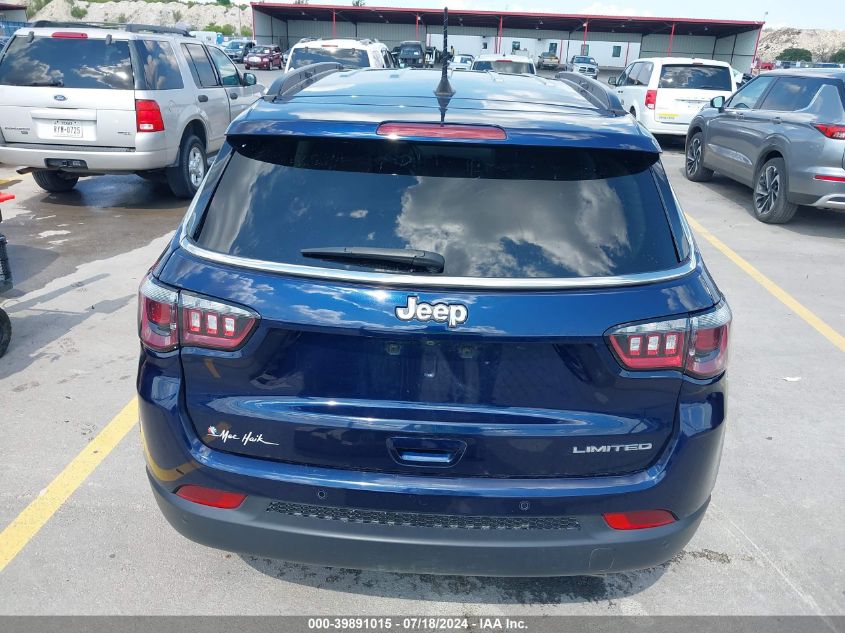 2021 Jeep Compass Limited Fwd VIN: 3C4NJCCB2MT563481 Lot: 39891015